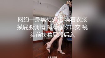 网约一身黑裙少妇 隔着衣服摸屁股调情 蹲着深喉口交 镜头前扶着屁股后入