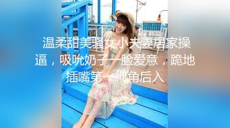  温柔甜美骚女小夫妻居家操逼，吸吮奶子一脸爱意，跪地插嘴第一视角后入