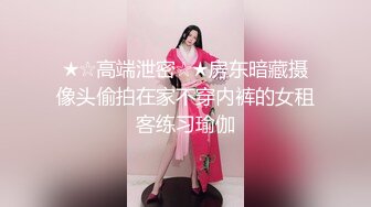 ★☆高端泄密☆★房东暗藏摄像头偷拍在家不穿内裤的女租客练习瑜伽